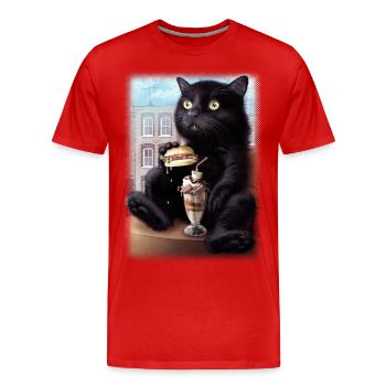 CAESAR 2019 - Männer Premium Bio T-Shirt - Rot - Vorne - Damien (186cm)