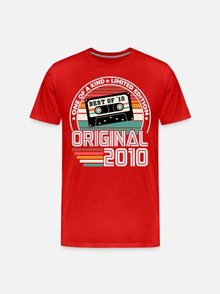 Original 2010 Vintage Retro fødselsdagsgave - Herre Premium T-shirt økologisk -