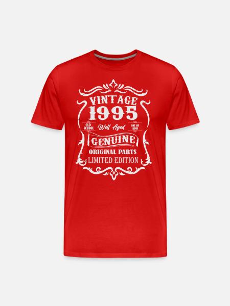 Vintage 1995 Original Vintage fødselsdagsgave - Herre Premium T-shirt økologisk -