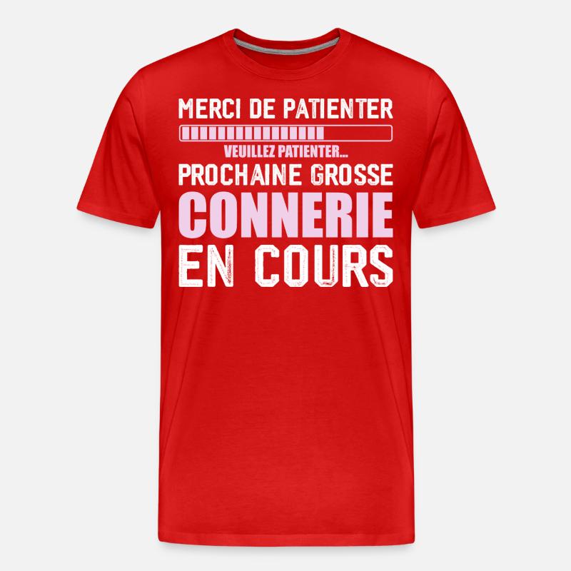 Weiter lustig - Männer Premium Bio T-Shirt - Rot