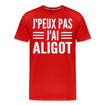 Region Aligot, Frankreich Aveyron - Männer Premium Bio T-Shirt - Rot - Vorne - Damien (186cm)