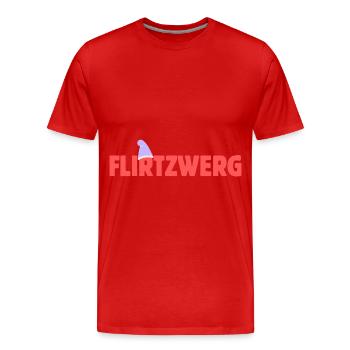 Flirt Dwarf Dwarf Costume Dwarf Costume - Men's Premium Organic T-Shirt - red - Front - Damien (186cm)