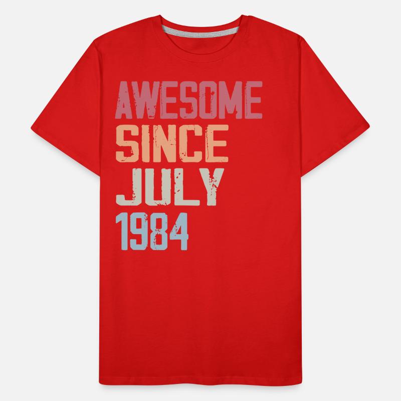 Juli 1984 Geburtstagsgeschenk Juli 1984 Männer Premium Bio T-Shirt