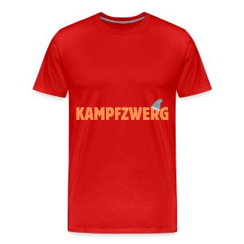 Battle Dwarf Dwarf Carnival Costume Dwarf Costume - Men's Premium Organic T-Shirt - red - Front - Damien (186cm)