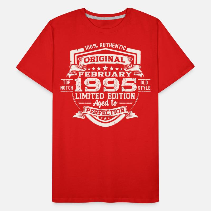 February born 1995 28th birthday gift man Men's Premium Organic T-Shirt