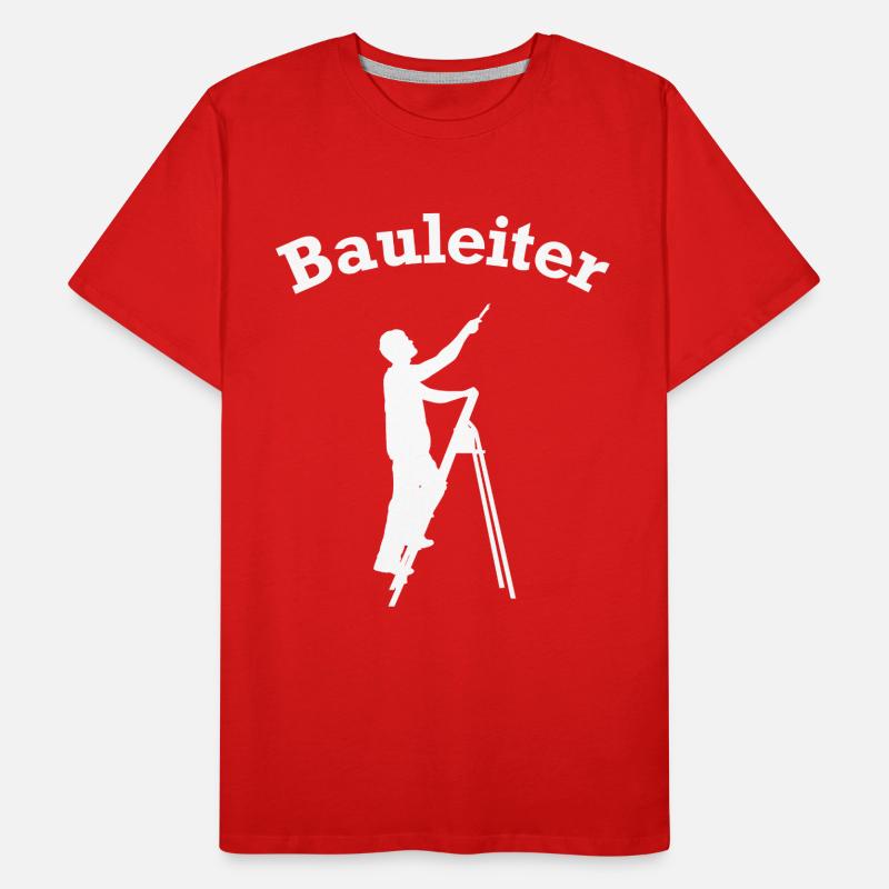 Site Manager Stepladder Construction Site Construction Site Manager Men's Premium Organic T-Shirt