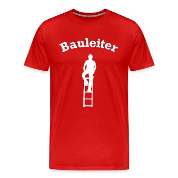 Gestionnaire de construction Chantier de construction Chantiers Drôle - T-shirt bio Premium Homme - rouge - Devant - Damien (186cm)