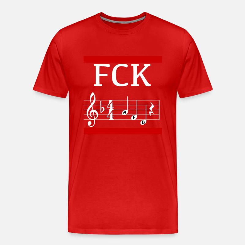 FCK AFD - Männer Premium Bio T-Shirt - Rot