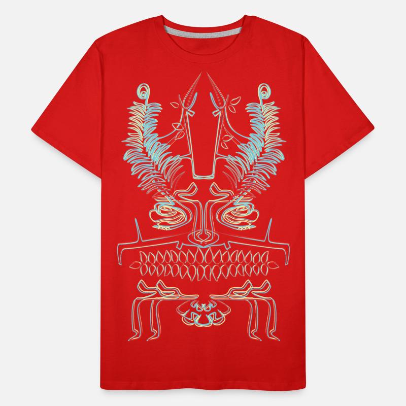Abstraction psycho T-shirt bio Premium Homme