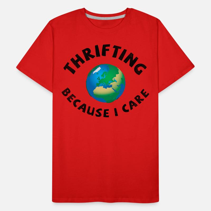 Thripting. Parce que je m’en soucie. T-shirt bio Premium Homme