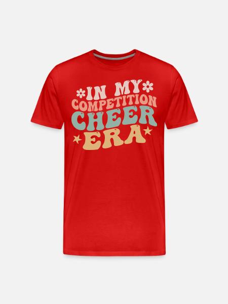 In My Competition Cheer Era - Men's Premium Organic T-Shirt - red