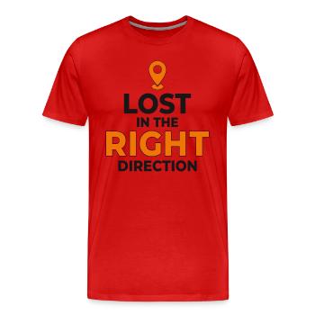 Collectionnez des cartes sans regrets GIS Voyage - T-shirt bio Premium Homme - rouge - Devant - Damien (186cm)