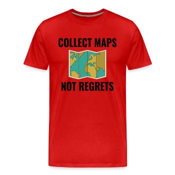 Collectionnez des cartes sans regrets GIS Voyage - T-shirt bio Premium Homme - rouge - Devant - Damien (186cm)