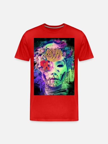 MODE-TODESFALL 1 - Männer Premium Bio T-Shirt - Rot