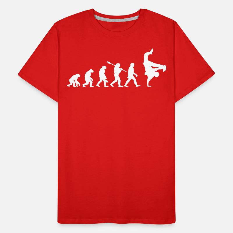 évolution hip hop breakdance - idée cadeau hip hop T-shirt bio Premium Homme