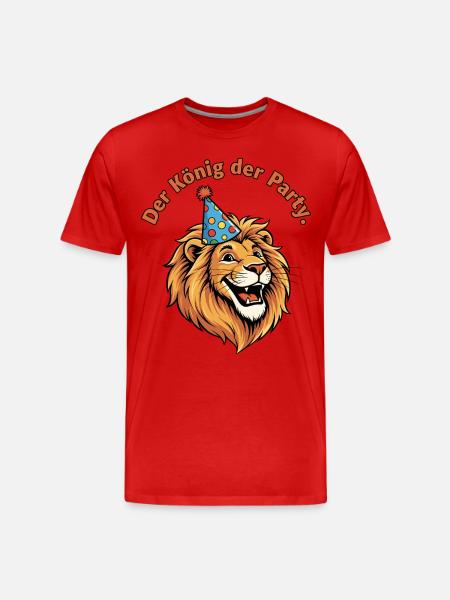 Le roi de la fête - T-shirt bio Premium Homme - rouge