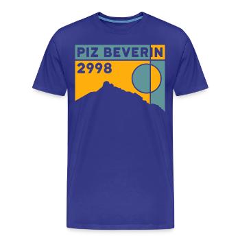 Piz Beverin, Hiking, Ascent, Ski Touring, Souvenir - Men's Premium Organic T-Shirt - royal blue - Front - Damien (186cm)