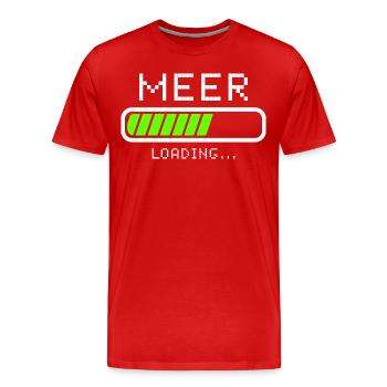Meer Urlaub Sommerurlaub - Männer Premium Bio T-Shirt - Rot - Vorne - Damien (186cm)