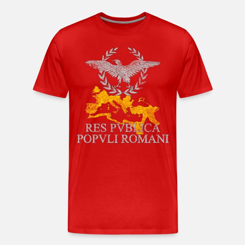 RÖMISCHES REICH - Männer Premium Bio T-Shirt - Rot