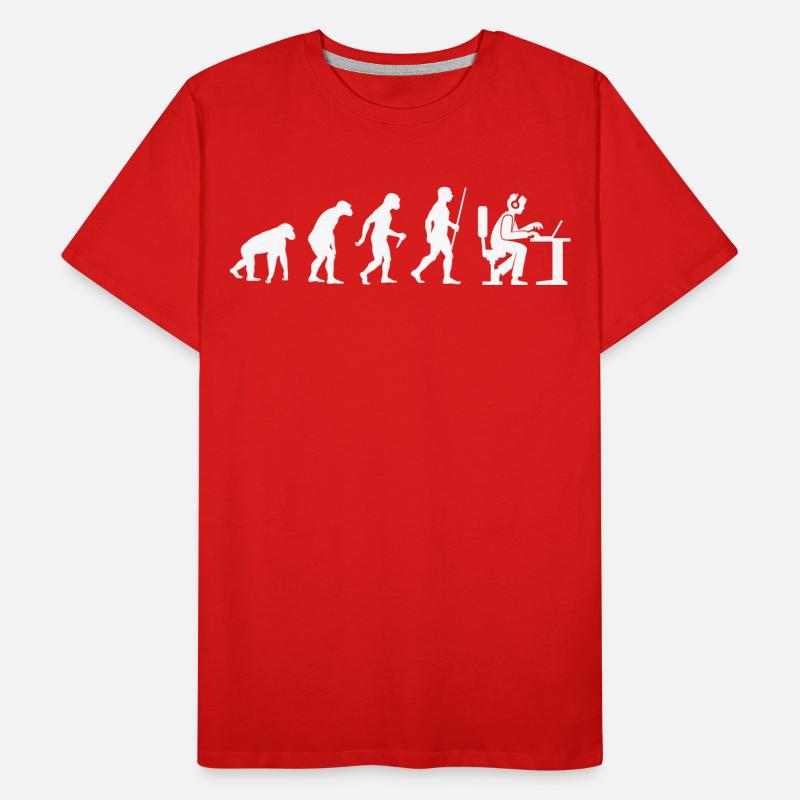 Evolution Computer PC Gamer T-Shirt & Sweat à capuche T-shirt bio Premium Homme