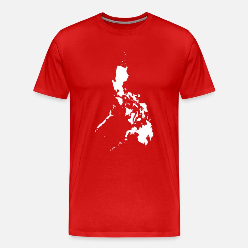 Philippinen originelle Geschenkidee - Männer Premium Bio T-Shirt - Rot