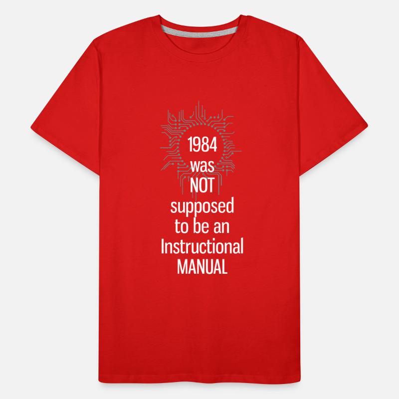 nerd 1984 platine programmierer cpu überwachung ge Männer Premium Bio T-Shirt