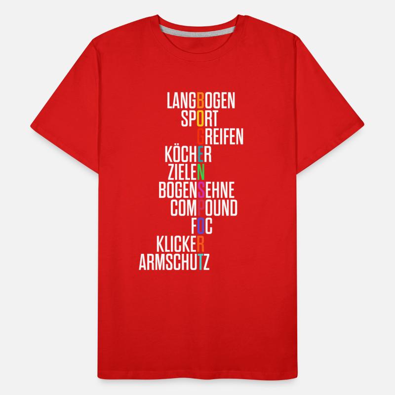 Bogenschießen Feldbogenschießen Langbogen Bogen Männer Premium Bio T-Shirt