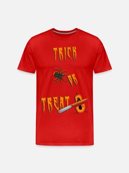 Trick or treat Halloween - Men's Premium Organic T-Shirt - red