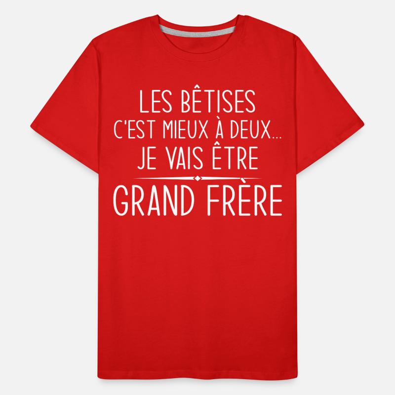 Ich werde ein großer Bruder sein Männer Premium Bio T-Shirt