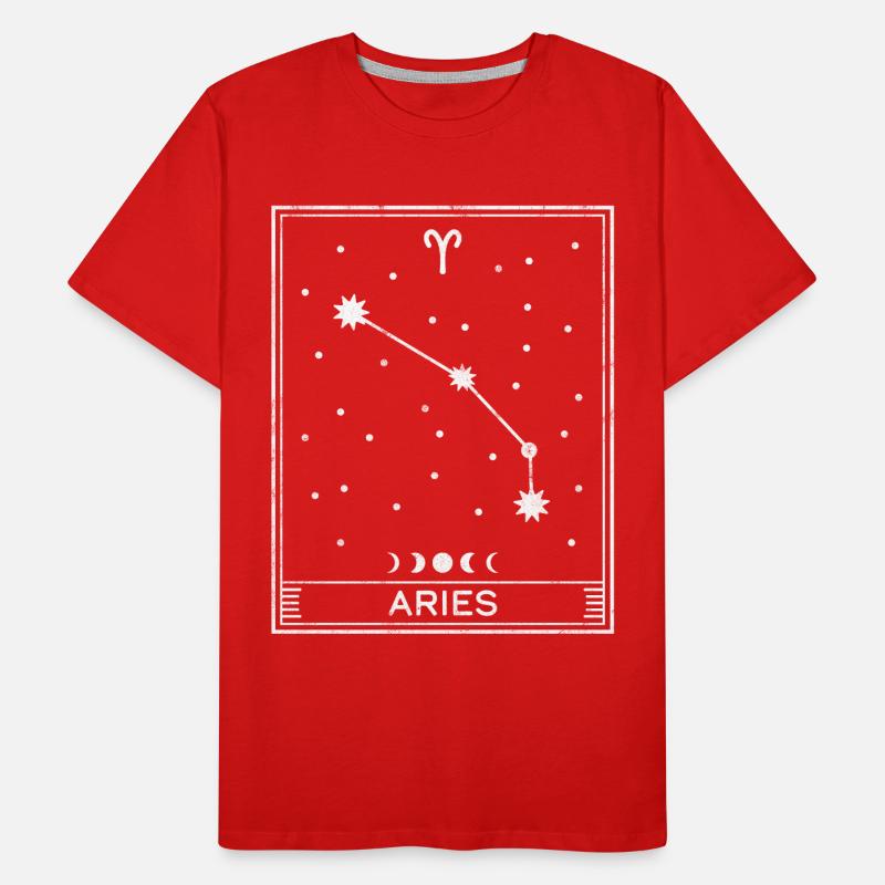 Widder Sternzeichen Männer Premium Bio T-Shirt