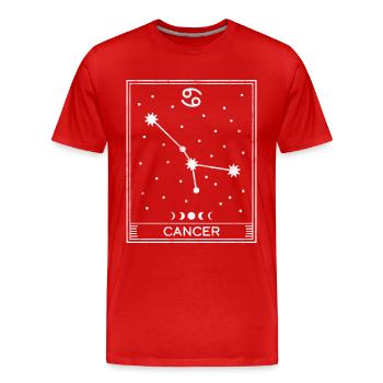 Krebs-Sternzeichen - Männer Premium Bio T-Shirt - Rot - Vorne - Damien (186cm)