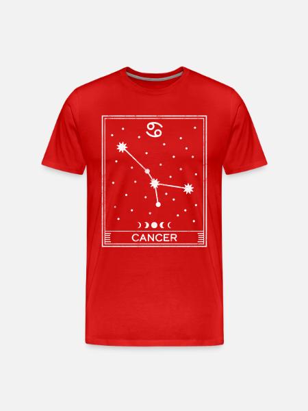 Krebs-Sternzeichen - Männer Premium Bio T-Shirt - Rot