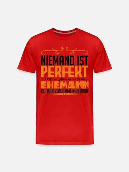 Dieser MANN - der coolste & beste Ehemann der Welt - Männer Premium Bio T-Shirt - Rot