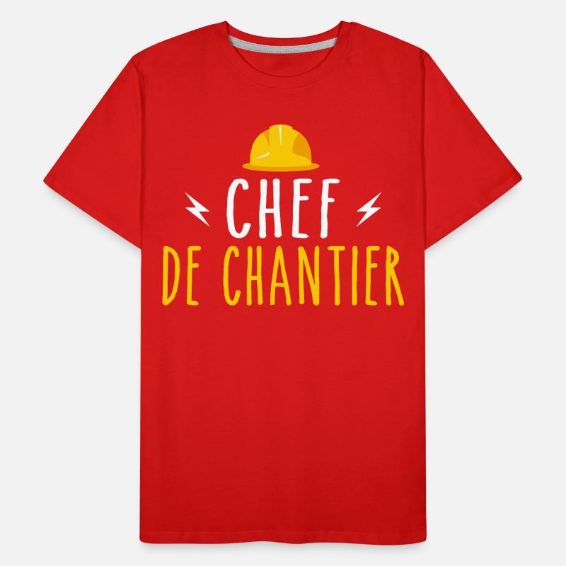 Chef De Chantier T-shirt bio Premium Homme