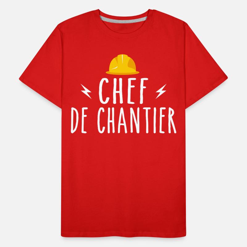 Chef De Chantier T-shirt bio Premium Homme