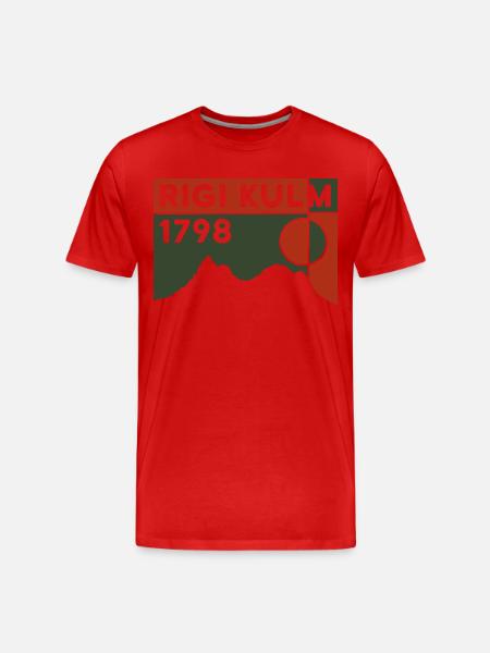 Rigi Kulm Berg Luzern Wandern Souvenir Andenken - Männer Premium Bio T-Shirt -