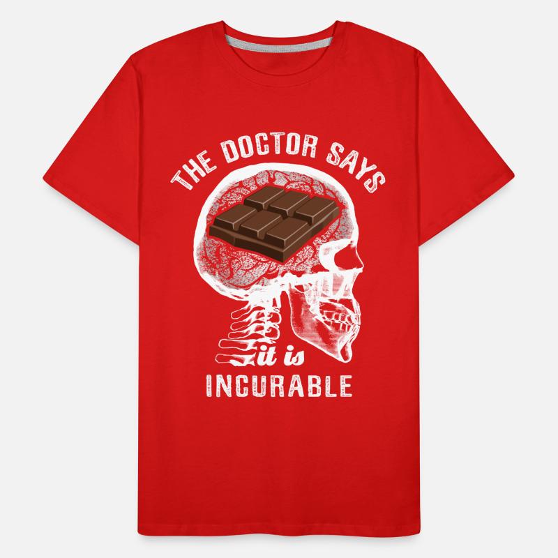 Le médecin dit que c’est incurable - chocolat T-shirt bio Premium Homme