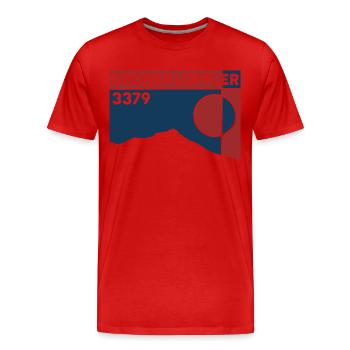 Großer Löffler North Ridge High Altitude Tour Ski Touring Souvenirs - Men's Premium Organic T-Shirt - red - Front - Damien (186cm)