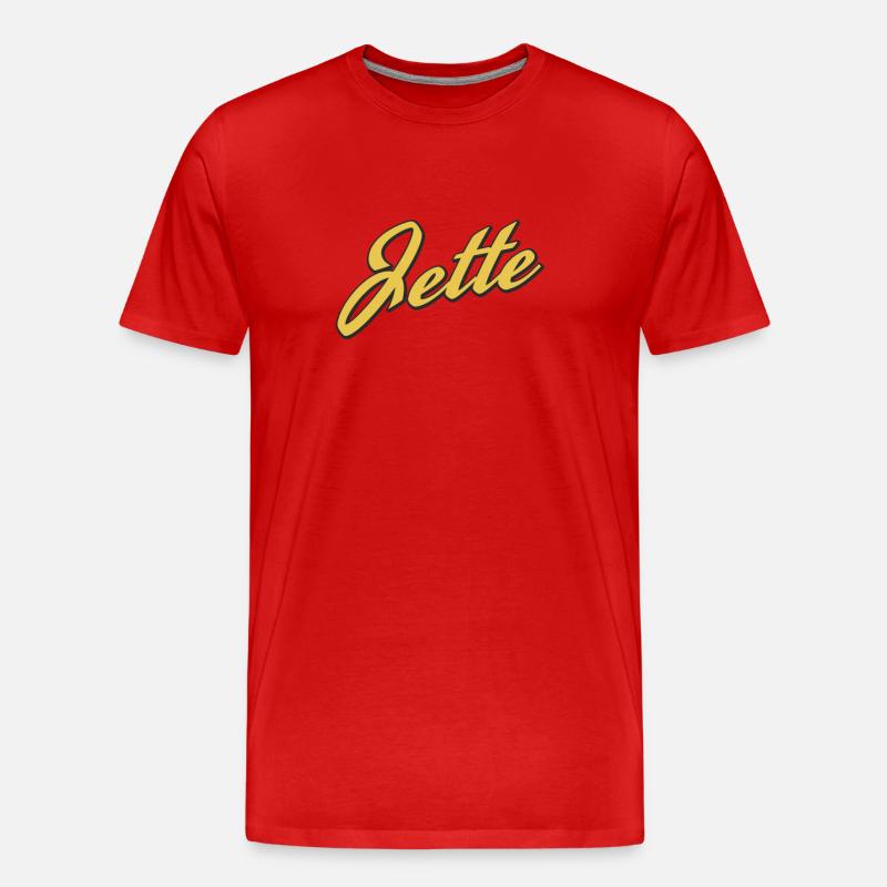 Jette - Männer Premium Bio T-Shirt - Rot