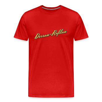 Dessau-Roßlau - Männer Premium Bio T-Shirt - Rot - Vorne - Damien (186cm)