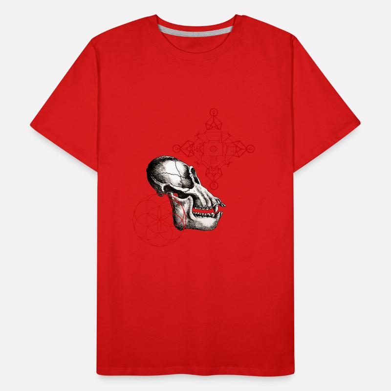 Mond-Australepithecus Männer Premium Bio T-Shirt