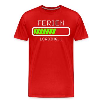 Ferien Sommerurlaub Winterurlaub Geschenkideen - Männer Premium Bio T-Shirt - Rot - Vorne - Damien (186cm)