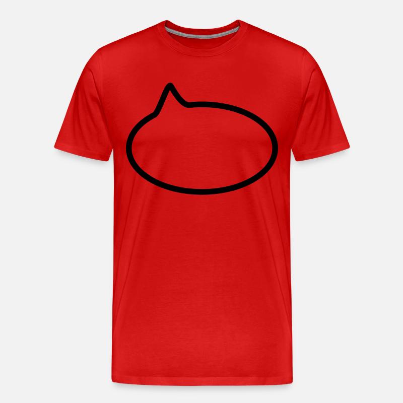 Sprechblase // Comic // Spruch machen // Aussage - Männer Premium Bio T-Shirt - Rot