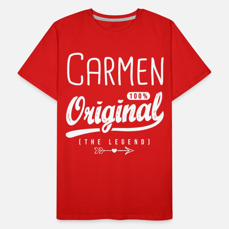 Carmen original personalized name carmen Men's Premium Organic T-Shirt