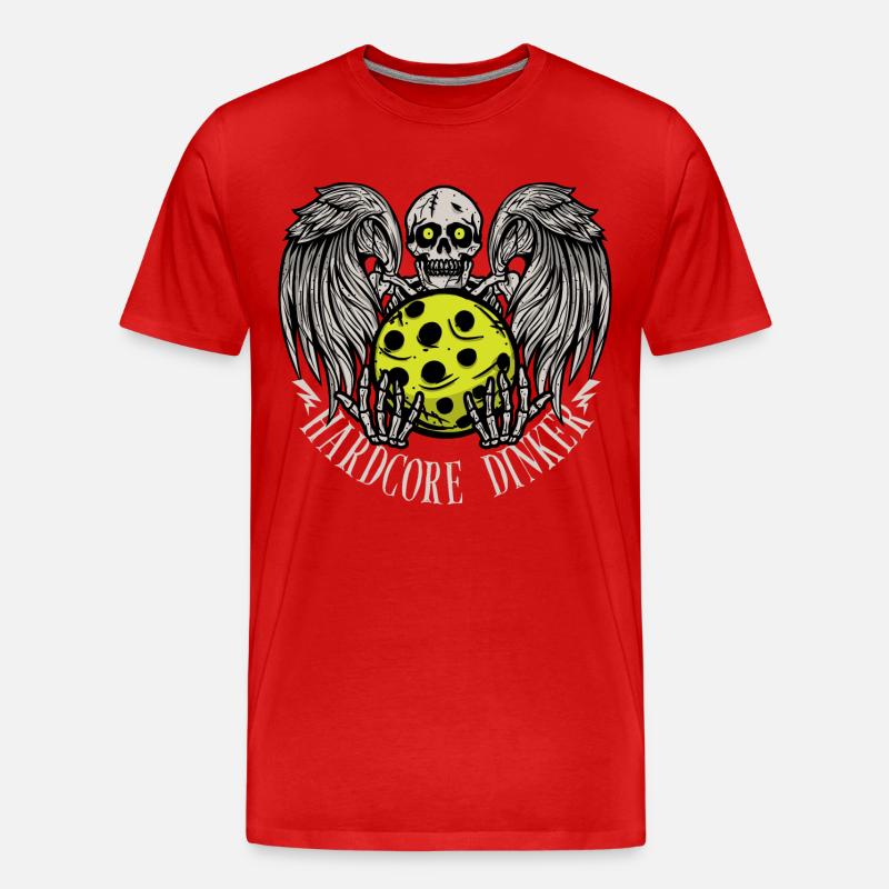 Hardcore dinker - Männer Premium Bio T-Shirt - Rot