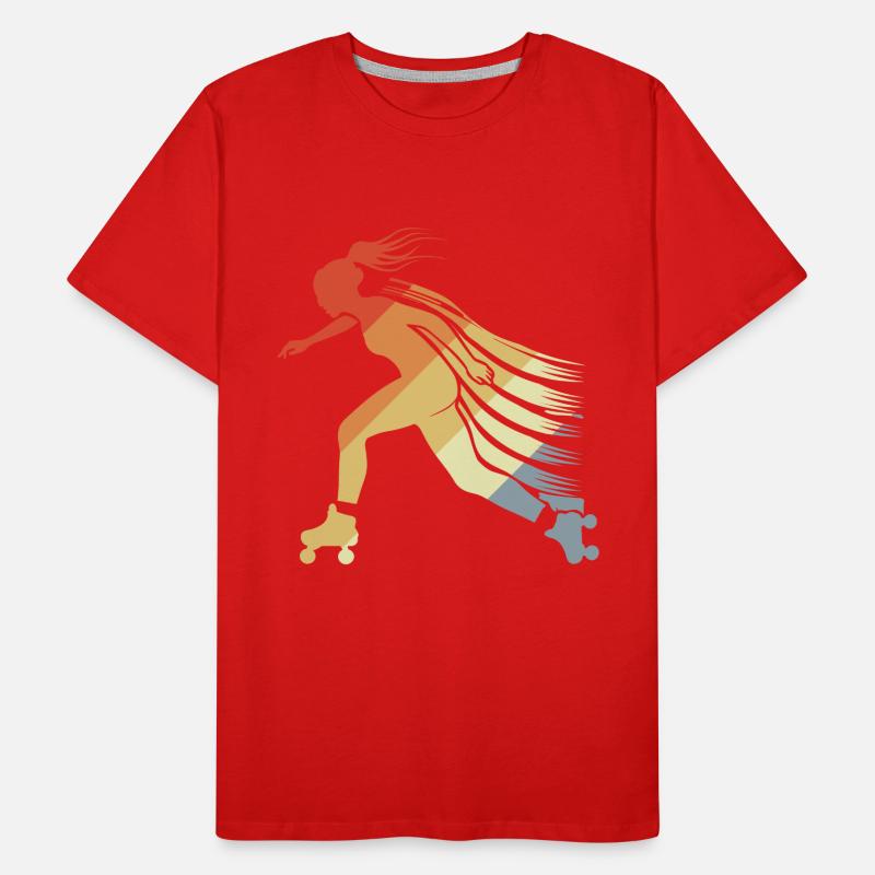 Roller Skating Mädchen Männer Premium Bio T-Shirt