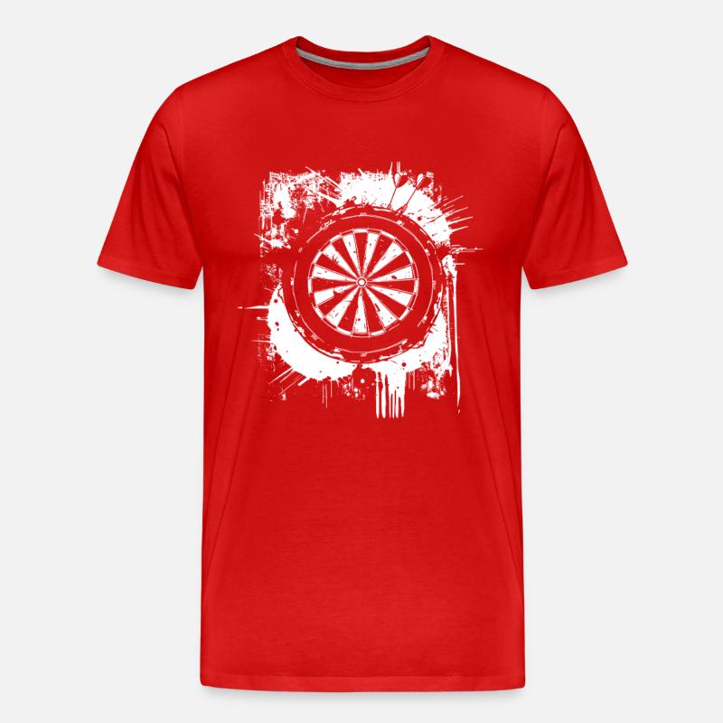 Jeu de fléchettes Graffiti - T-shirt bio Premium Homme - rouge