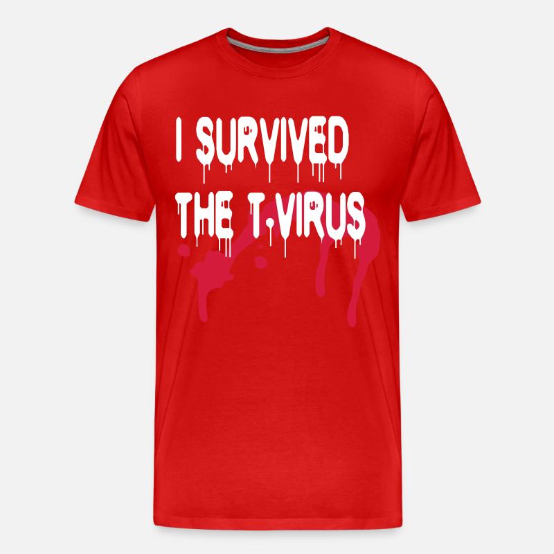T-Virus - Männer Premium Bio T-Shirt - Rot