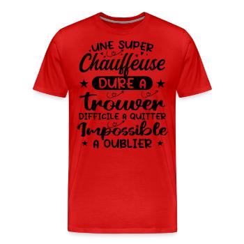 Ein Super Sessel - Sessel Geschenk - Männer Premium Bio T-Shirt - Rot - Vorne - Damien (186cm)