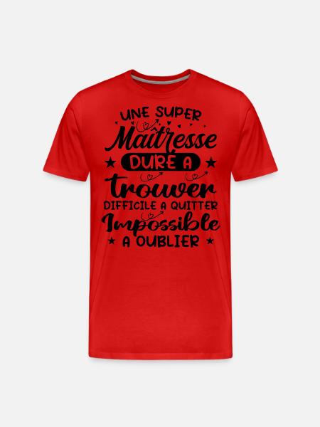 A Super Mistress - Mistress Gift - Men's Premium Organic T-Shirt - red